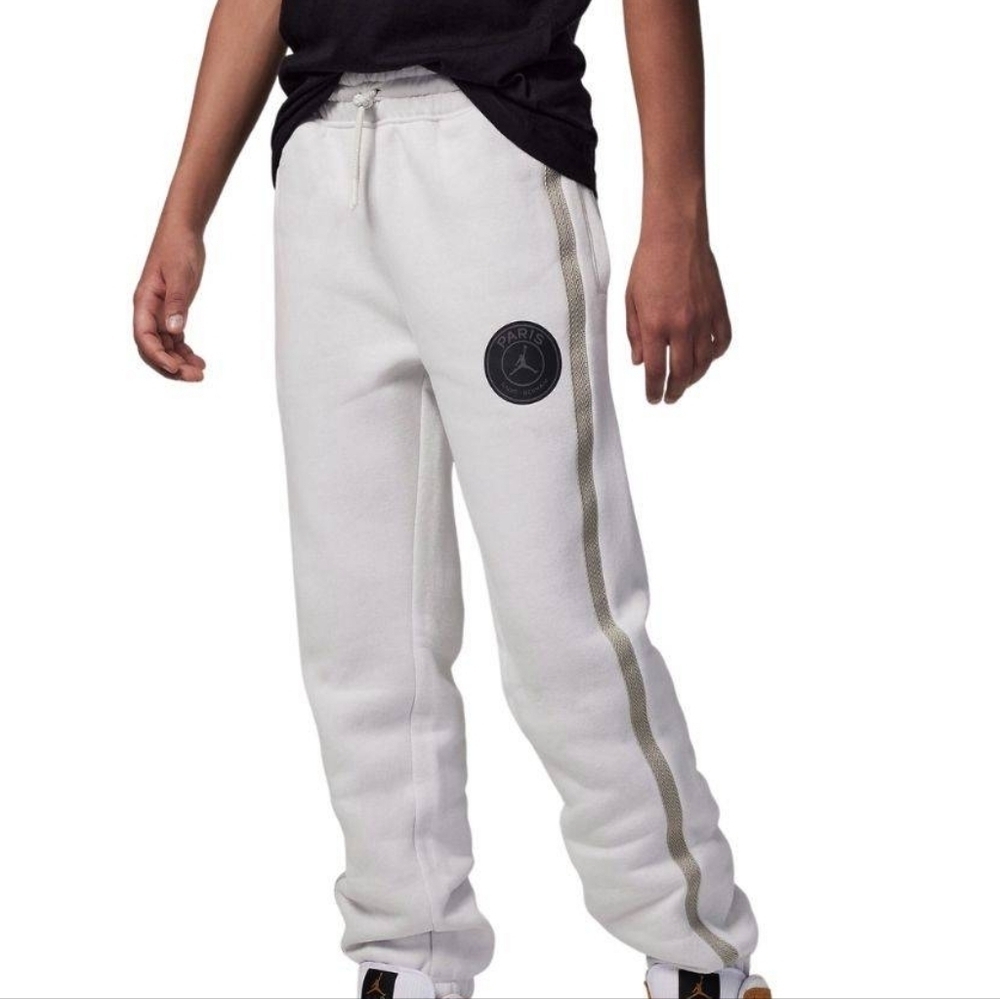 Kids nike Jordan Paris White Sweatpants Size S Boys